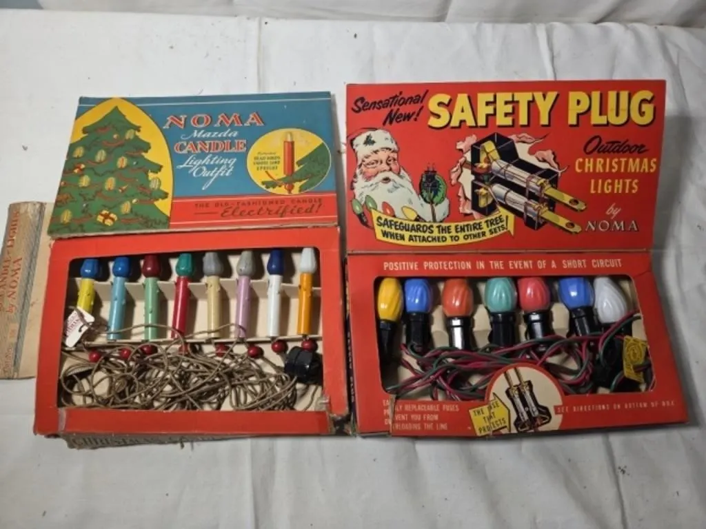 2 Boxes Vintage Christmas Bulbs