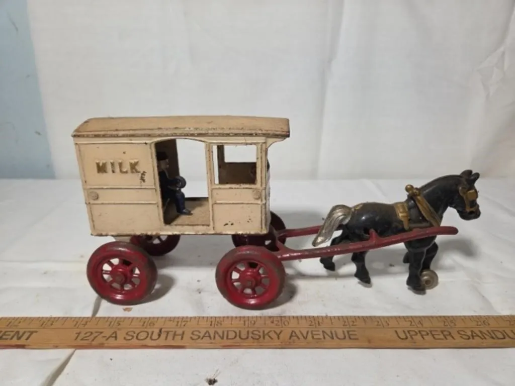 Cast Iron Milk Wagon