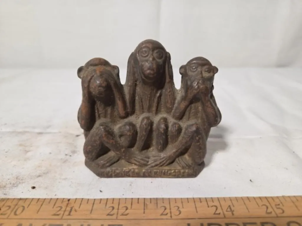 Cast Iron Bank "Monkeys"