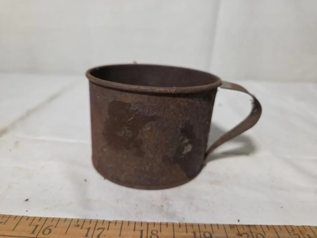 Tin Cup "Curtin & Monce Forest Ohio"