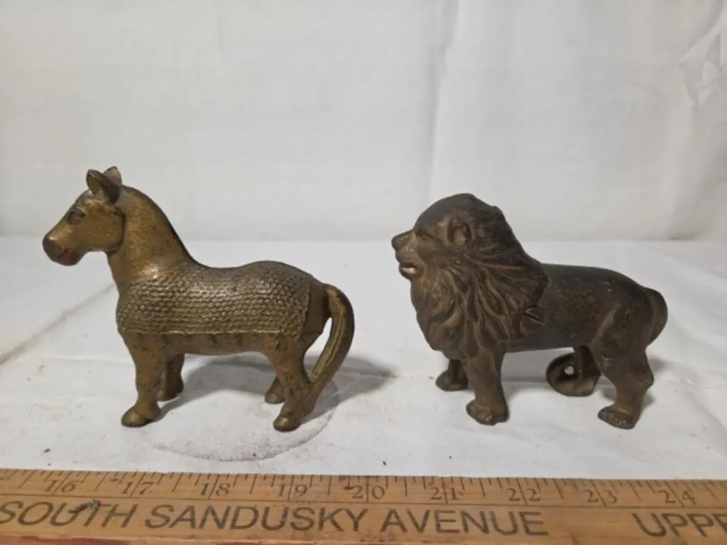 2 Cast Iron Banks