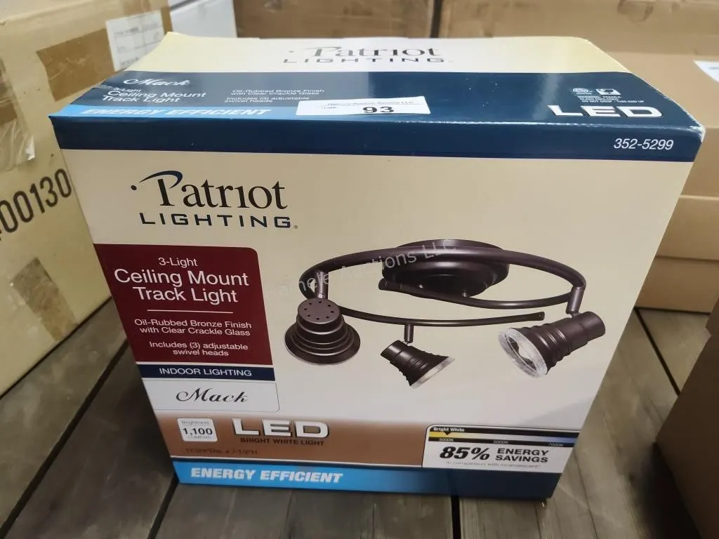 Patriot Lighting Mack LED track light bronze