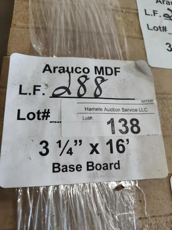 Arauco MDF 3-1/4"x16' Base Board 288LF