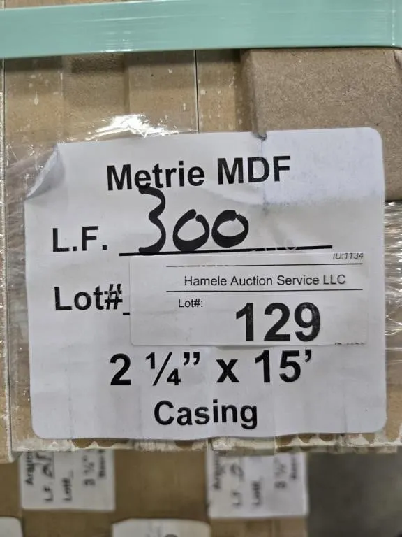 Metrie MDF Casing 2-14"x15' 300LF