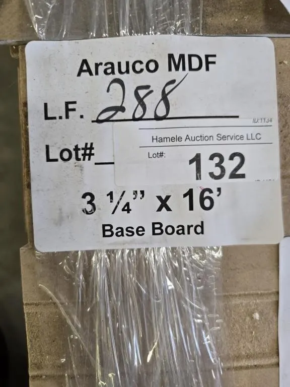 Arauco MDF 3-1/4"x16' Base Board 288LF