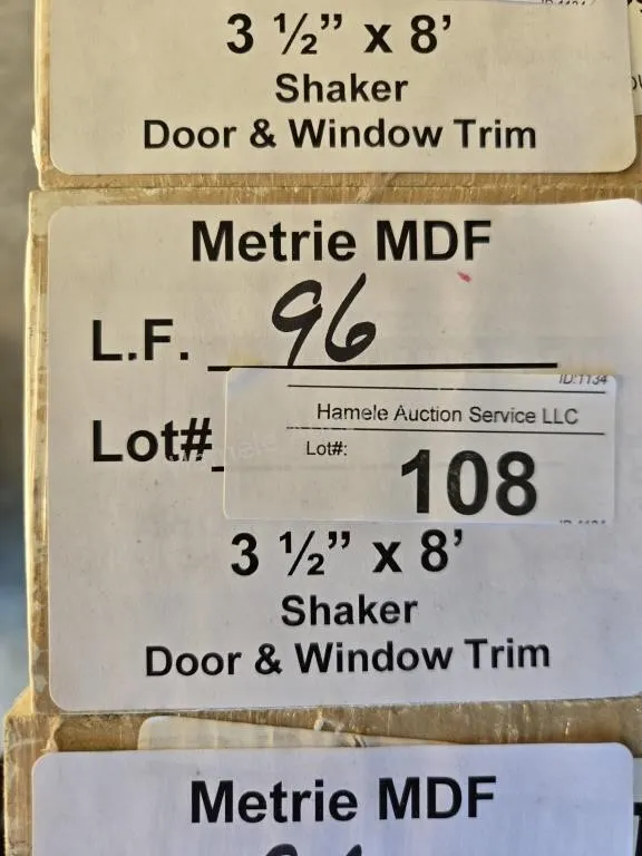 Metrie MDF Shaker door & window trim 96LF