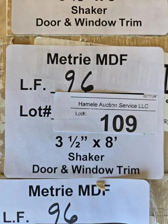Metrie MDF Shaker door & window trim 96LF