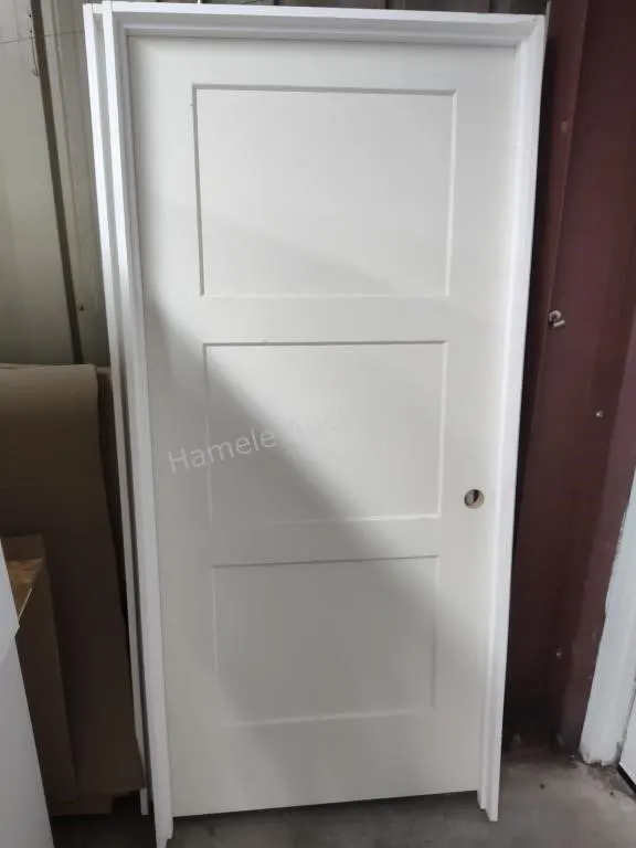 36" 3 Panel interior door LH swing