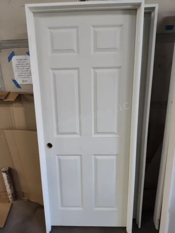 32" 6 panel interior door RH swing