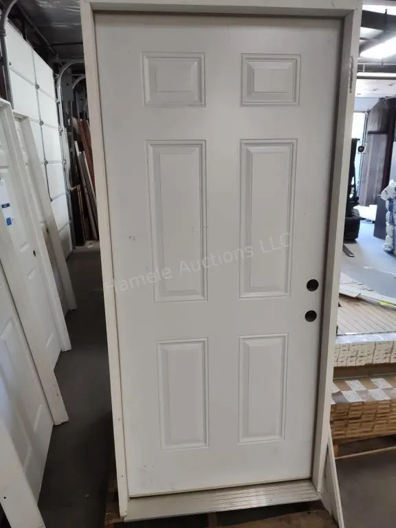 36" 6 panel exterior door LH swing