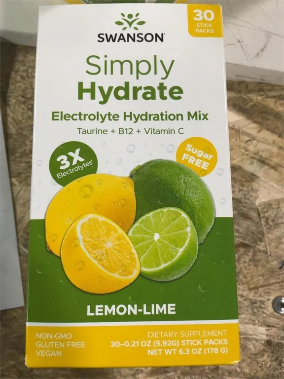 Swanson Simply Hydrate Electrolyte Mix 30ct