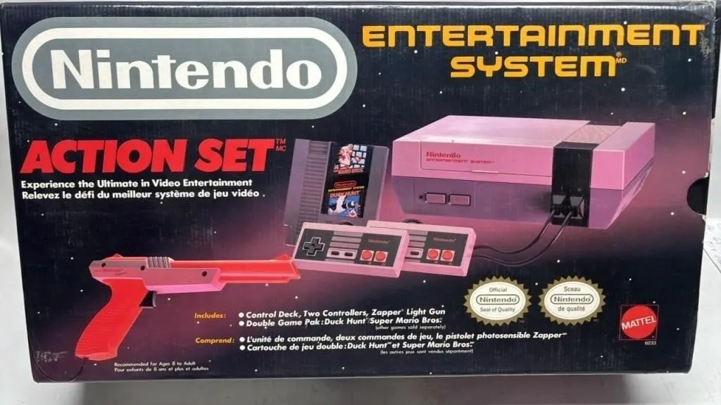 NES Nintendo Action Set Video Game Console in Box