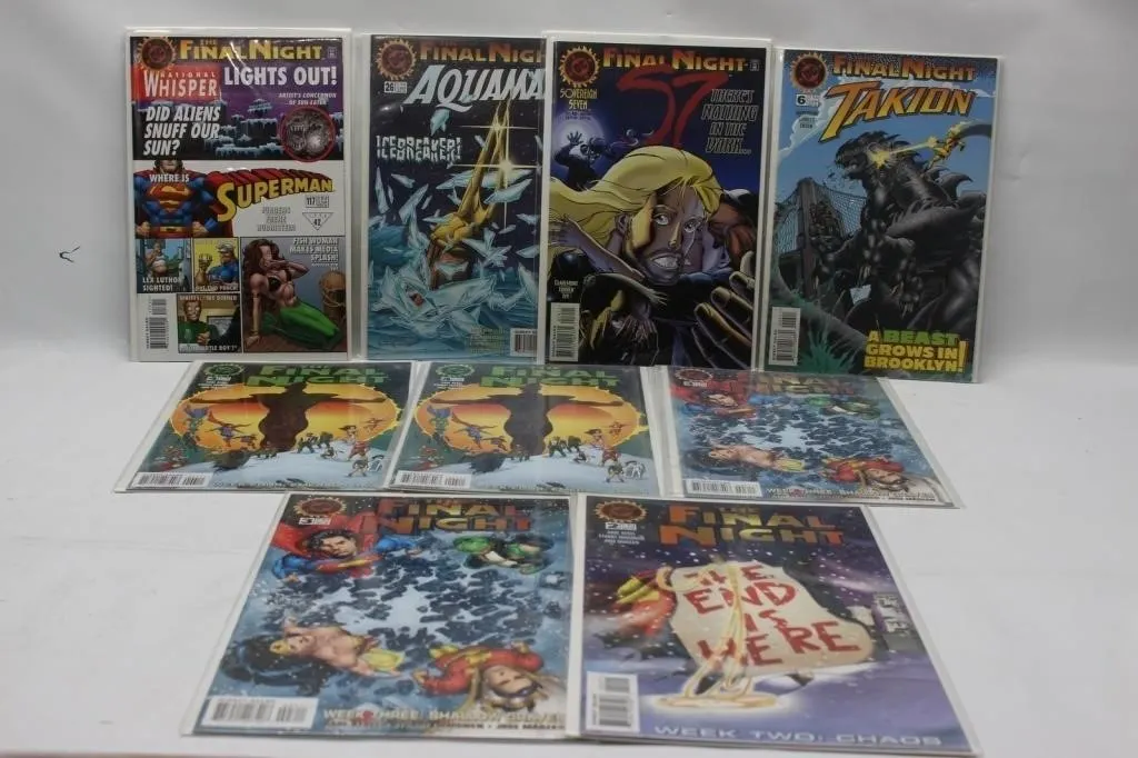 DC Final Night Crossover Comic Lot incl Superman,