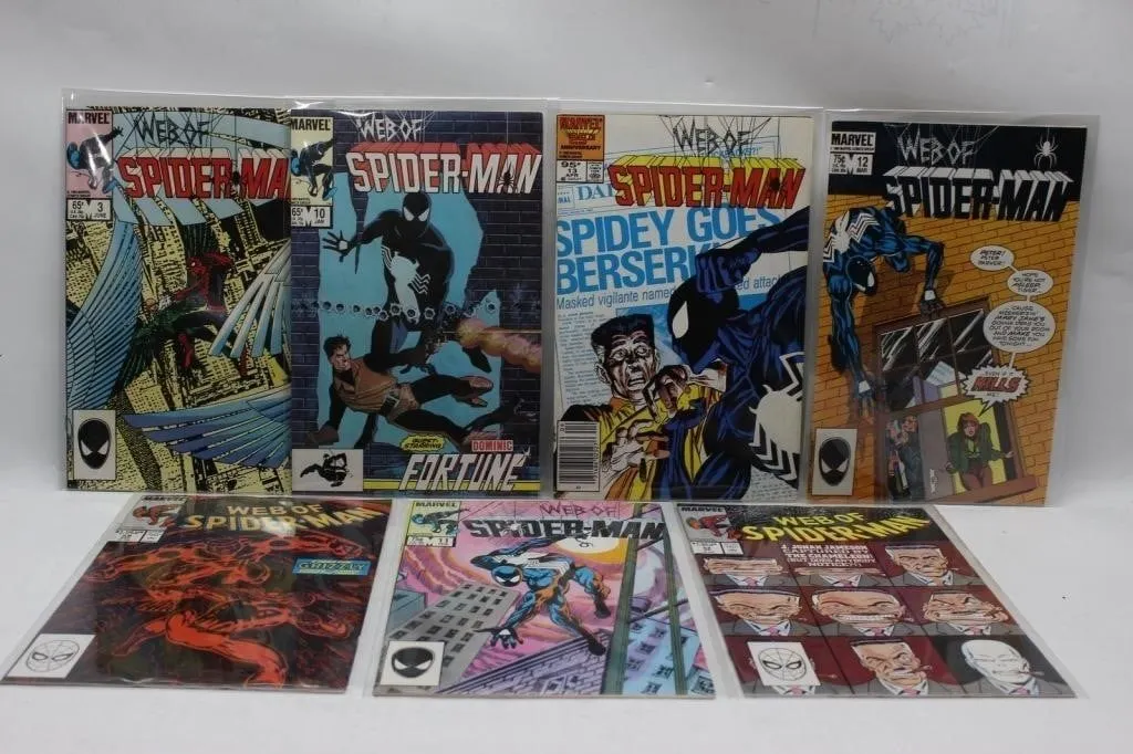 Web of Spider-Man Comic Lot Marvel