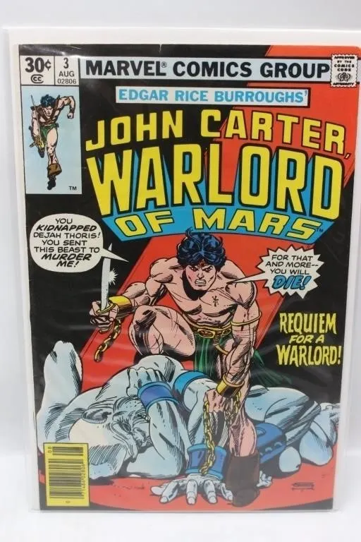 Marvel Comic John Carter Warlord Of Mars No.3