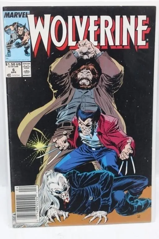 Marvel Wolverine Comic No.6 (Apr 1989)