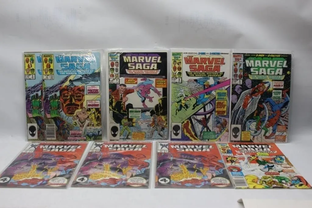 Marvel Saga Official History Comic Lot
