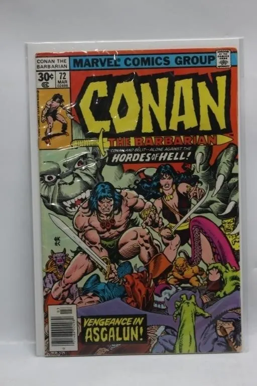 Conan the Barbarian 72 Marvel Comics 1977