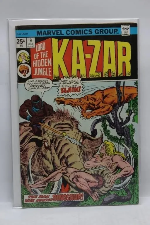 Ka-Zar 9 Marvel Comics Group Comic Book