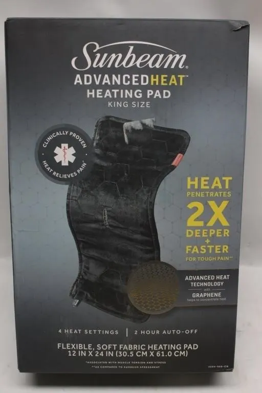 Sunbeam Advanced Heat King Size Heating Pad