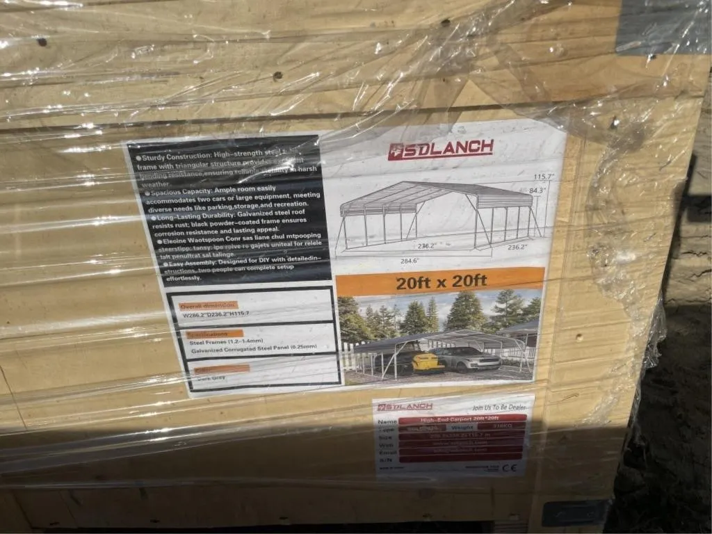 SDLanch 20' x 20' Carport