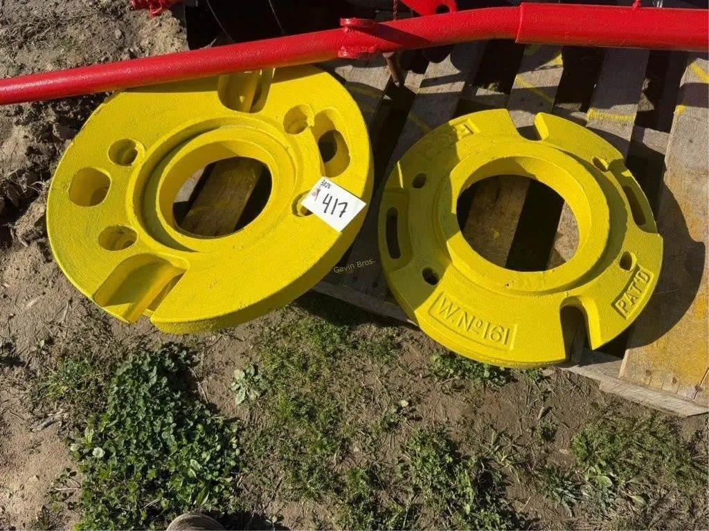 (3) john Deere Wheel Weights