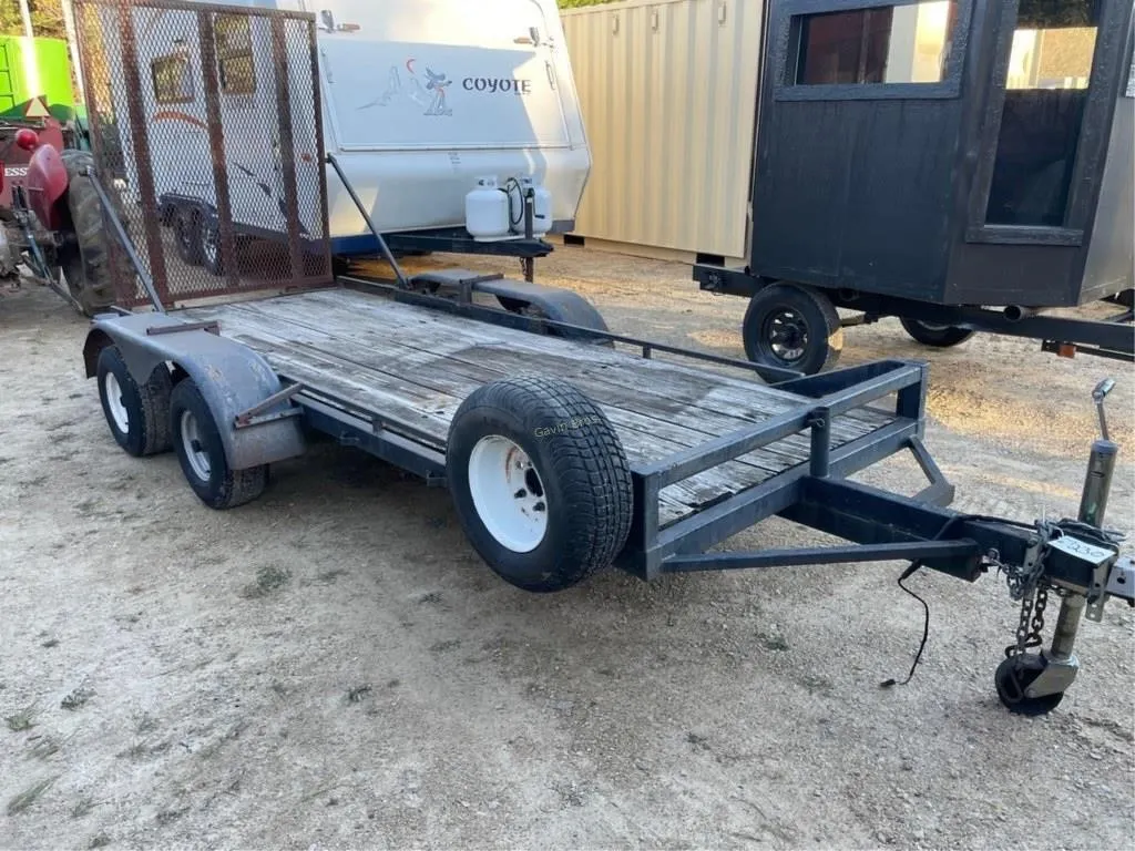Homebuilt Tandem Axle Trailer with drop gate