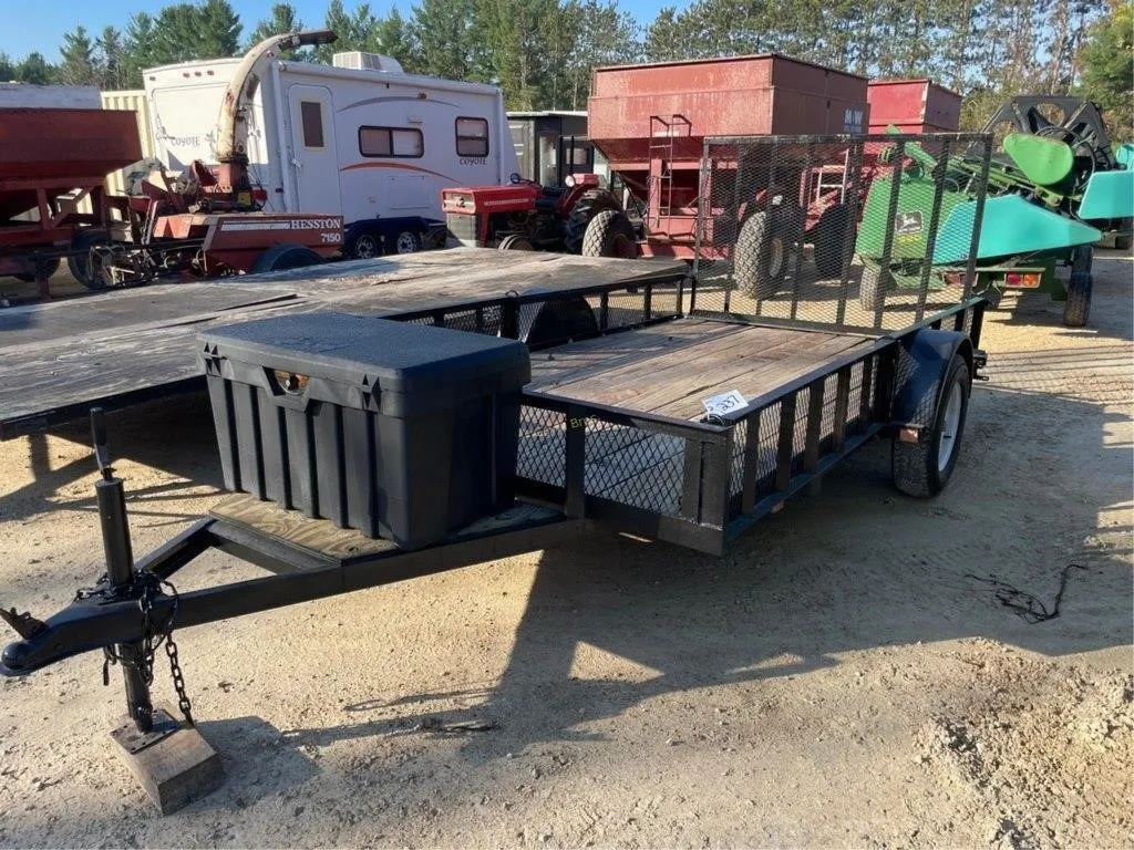 Two Wheel Trailer with Drop Gate