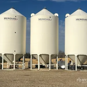 2013 Meridian GrainMax GM4000 +/- 3836 bu Smooth Wall Hopper Grain Bin