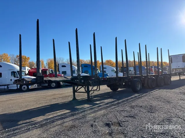 1999 Deloupe GB48 49 ft 6 in Quad/A Hayrack Log Trailer