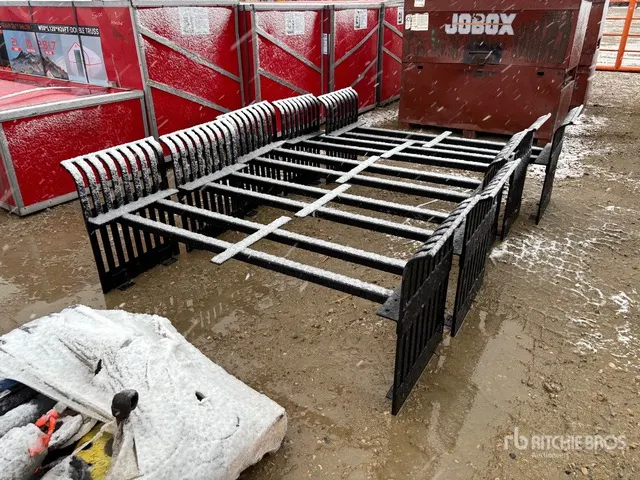 Quantity of (5) 66 in Powder Coated Metal Bench Frames