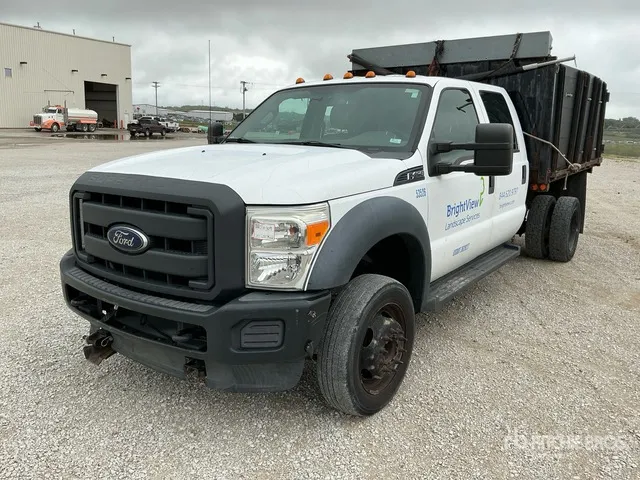 2016 Ford F-450 XL 4x2 Crew Cab Flatbed Dump Truck