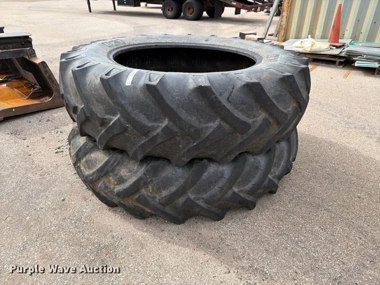 (2) BKT TR-135 18.4-38 tires