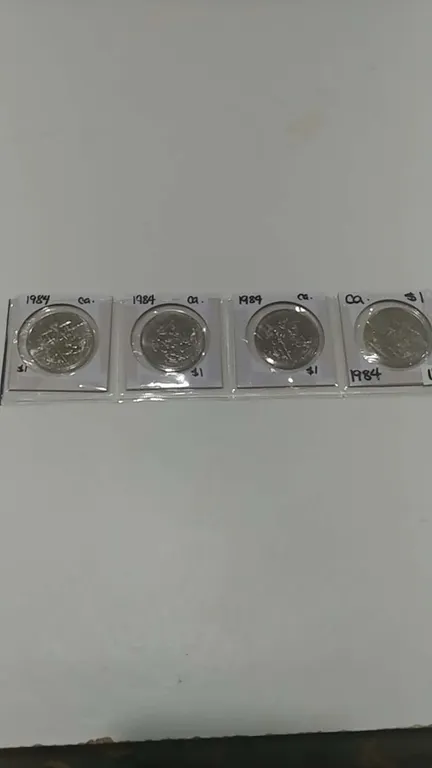 (4) 1984 Canadian One Dollar Coins