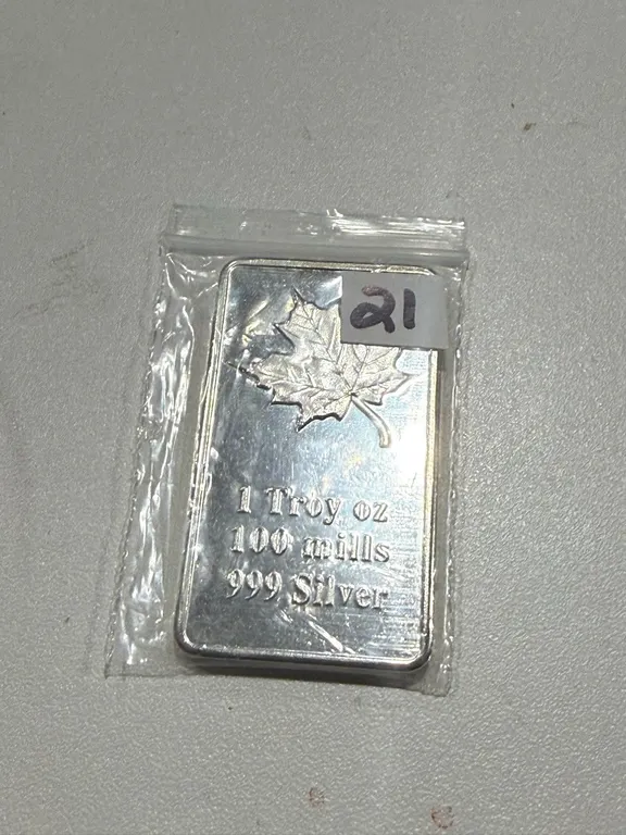 One Ounce Silver Plated Bar ** NOTE SILVER PLATED**