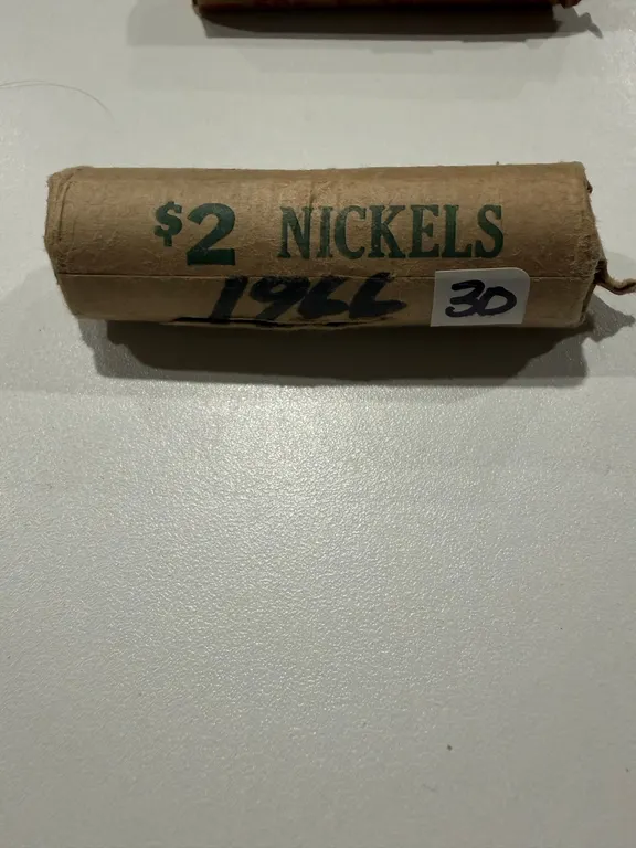 1966 Canadian Nickel (Roll) Coins