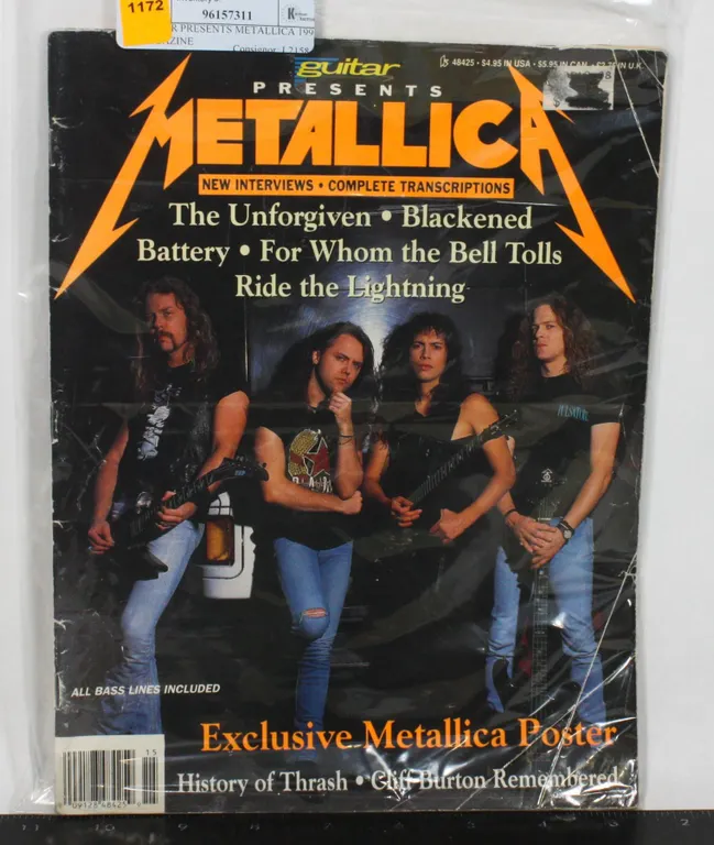 GUITAR PRESENTS METALLICA 1991 MAGAZINE