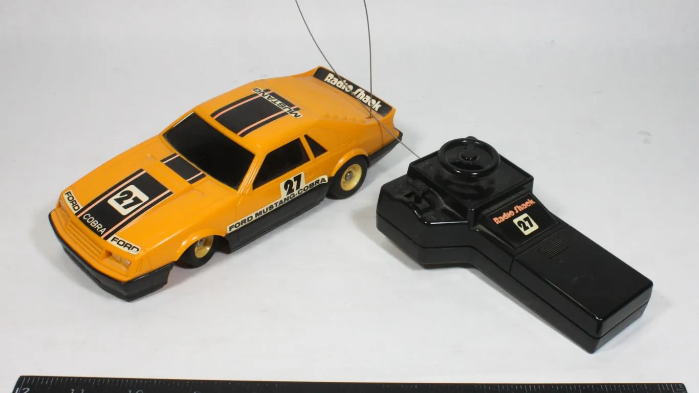 RADIOSHACK MUSTANG COBRA RC CAR WITH REMOTE UNTESTED
