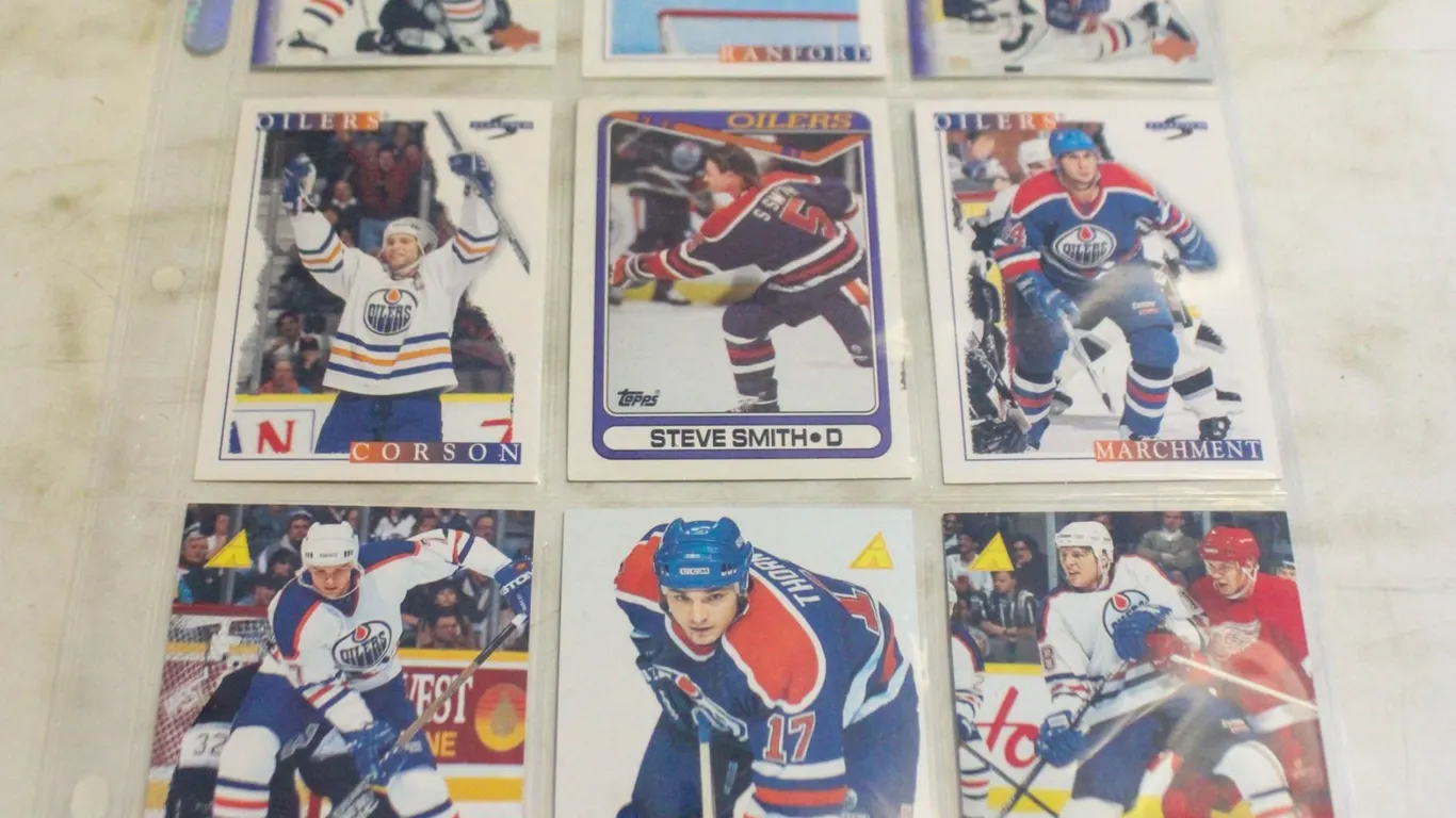 9 EDMONTON OILERS SLEGR RANFORD BUCHBURGER ETC