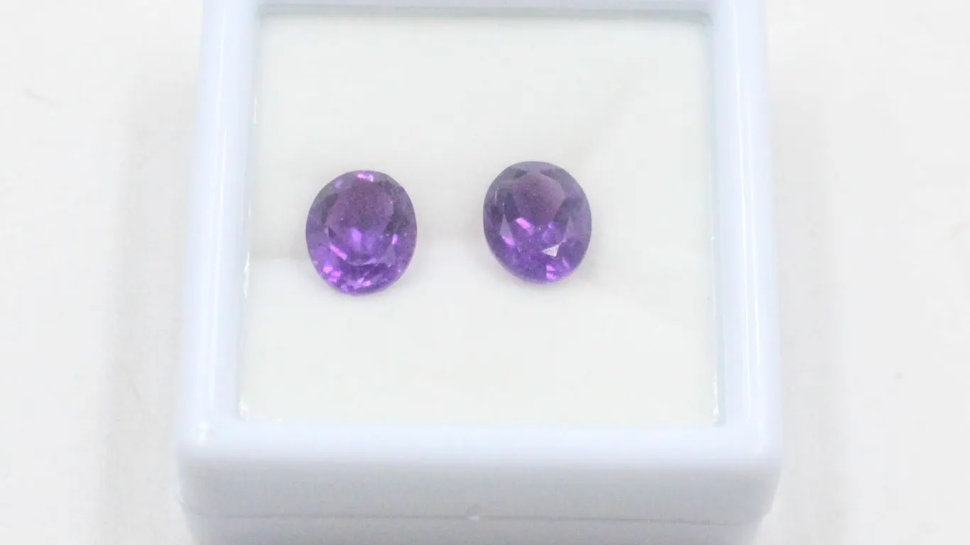 #12-NATURAL AMETHYST GEMSTONES 4.90CT