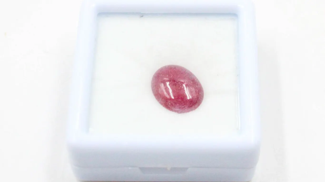 #76-NATURAL RED RUBY GEMSTONE 7.40CT