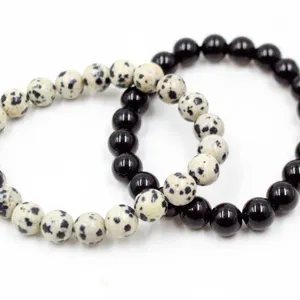 #188-NATURAL JASPER SPORT & SHUNGITE BRACELET