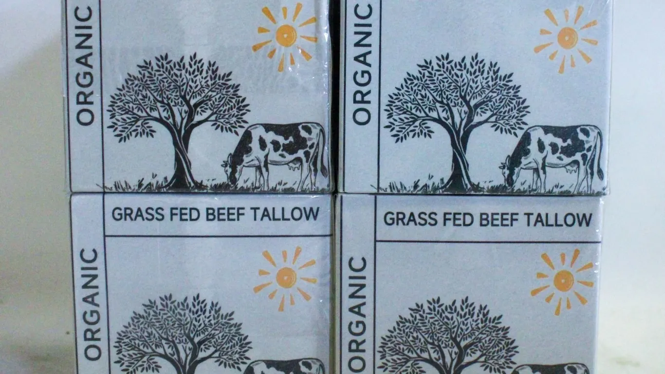 4 ORGANIC GRASS FED BEEF TALLOW