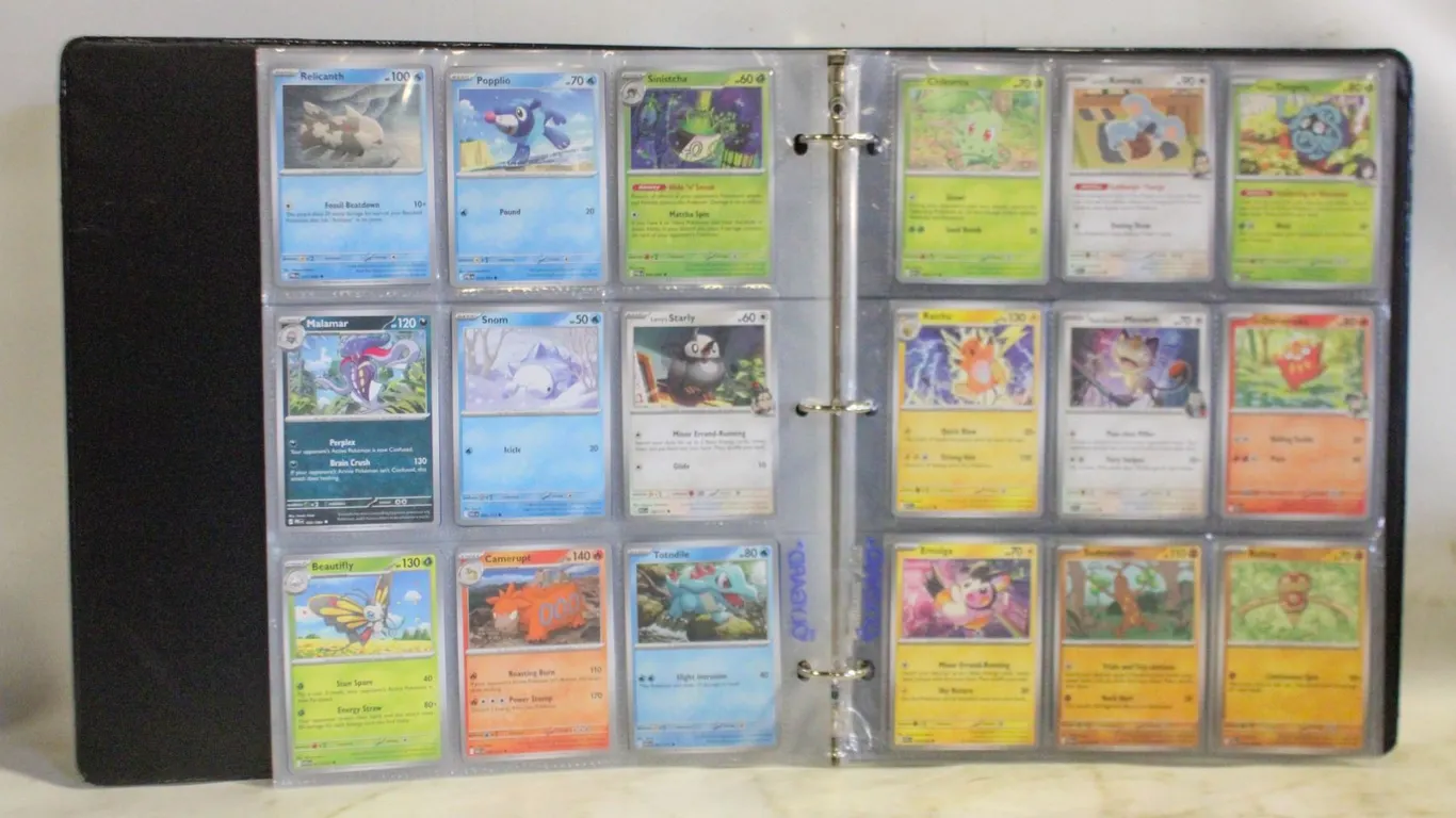 BINDER POKEMON CARDS