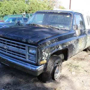 1987 Chevrolet R/V 10 Series Pickup Truck with Cap (Parts Only)