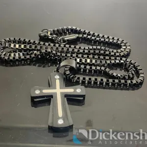 Black Tone Cross Chain