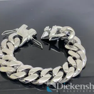Silver Tone Large Bracelet