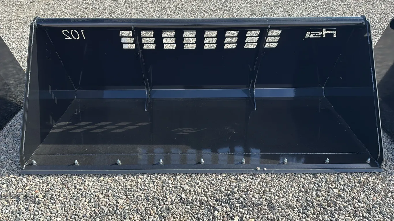 ID 2020 Redline 102" snow bucket, reversible bolt on edge