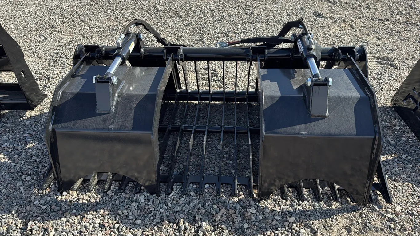 ID 2025 Redline 72" rock bucket double grapple