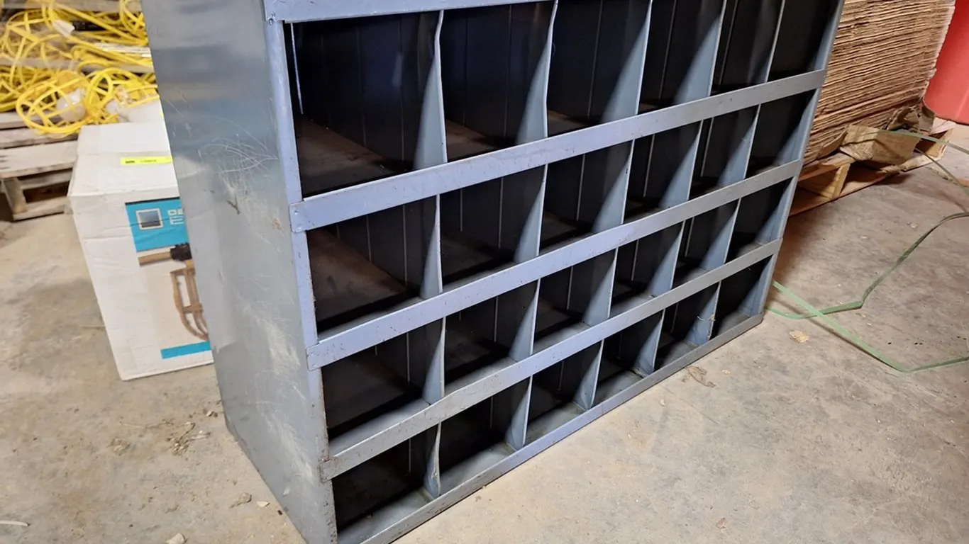 Metal Hardware Organizer, 34"x12"x24"